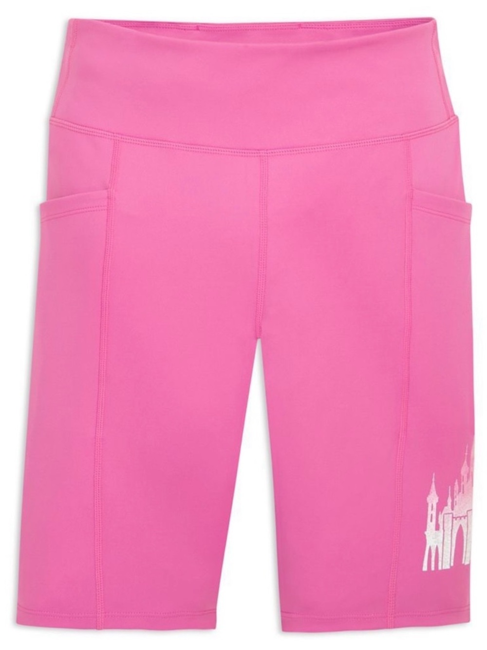 Disney Fantasyland Castle Bike Shorts Size XL Pink - Picture 3 of 5